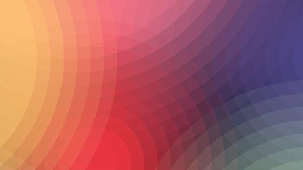 Abstract minimalistic multicolor circles calm down wallpaper