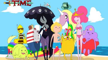 Adventure time beach wallpaper
