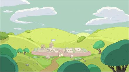 Adventure time landscapes simple wallpaper