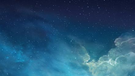 Apple starblazers clouds ios 7 skies wallpaper