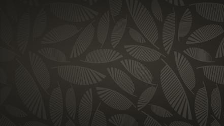 Brown background leaves patterns wallpaper
