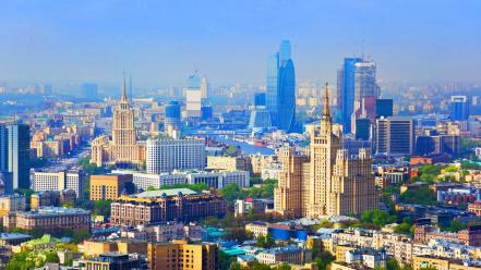 Cityscapes russia moscow cities city center wallpaper