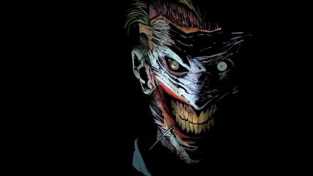 Comics the joker masks smiling black background wallpaper