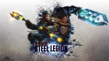Demacia garen league of legends lux steel legion wallpaper