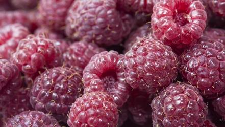 Fruits food raspberries wallpaper