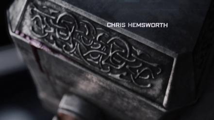 Hemsworth the avengers (movie) movie stills mjolnir wallpaper