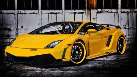 Lamborghini gallardo superleggera yellow wallpaper
