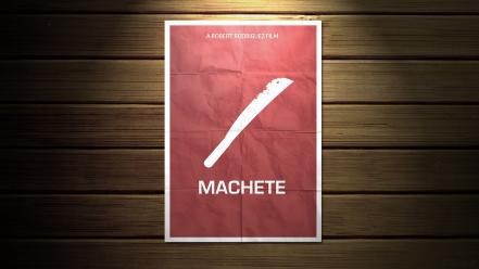 Machete robert rodriguez cover art minimalistic movie posters wallpaper