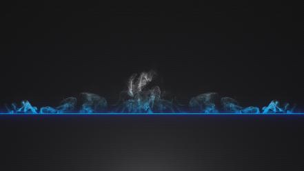 Smoke honeycomb blue lines wallpaper