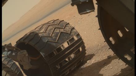 Solar system planets desert mars wheels curiosity wallpaper