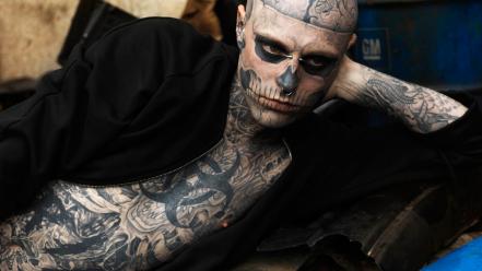 Tattoos zombies men wallpaper