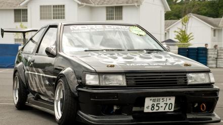Ae86 japanese cars toyota black wallpaper