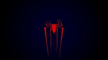 Blue black red spider-man the amazing logo spiderman wallpaper