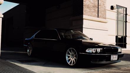 Bmw black wall cars windows street wallpaper