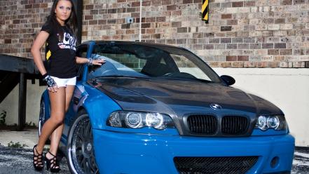 Bmw cars girls with wallpaper