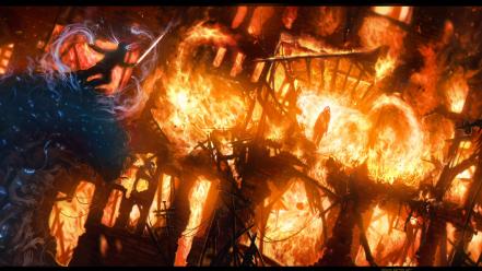 Christophorus pi hatchenson romantically apocalyptic fire flames wallpaper