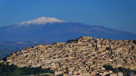 Etna gangi italia italy architecture wallpaper
