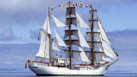 Gloria colombia sailing ships wallpaper