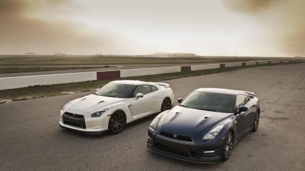 Gt-r r35 gtr japanese front angle view wallpaper