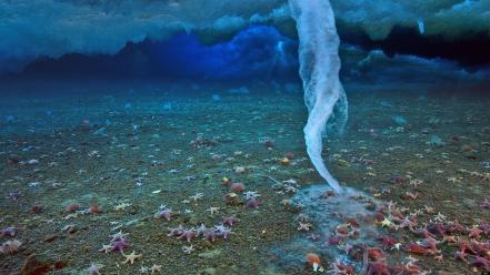 Ice underwater wallpaper