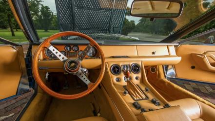 Lamborghini jarama 400 gt us-spec cars interior wallpaper