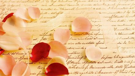 Love rose petals wallpaper