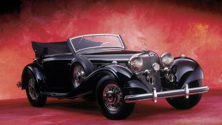 Mercedes-benz 1936 front angle view cabriolet 540k wallpaper