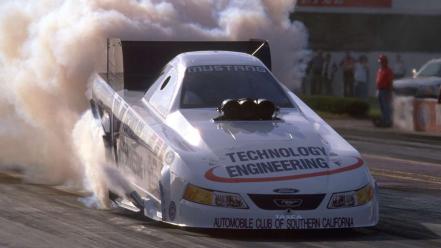 Nhra ford mustang dragster 2001 wallpaper