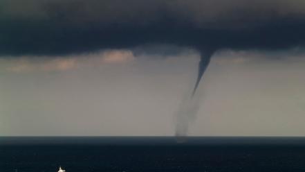 Ocean nature ships tornadoes national geographic wallpaper