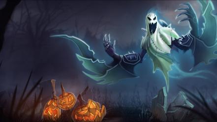 Scary halloween ghost wallpaper