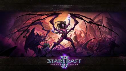 The swarm sarah kerrigan queen blades ii wallpaper