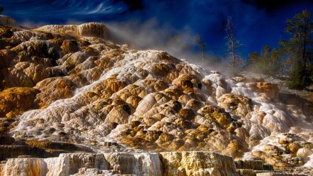 Usa wyoming hdr photography yellowstone national park wallpaper