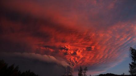 Volcanoes weather volcano puyehue wallpaper