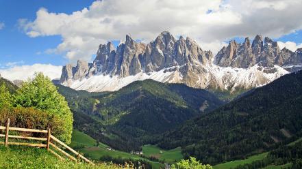 Alps dolomites italy unesco world heritage site blue wallpaper