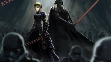 Darth vader saber crossovers alter fate series wallpaper