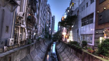 Japan shibuya canal cities cityscapes wallpaper