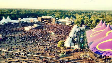 Nature music trees people festival air skyscapes graspop wallpaper