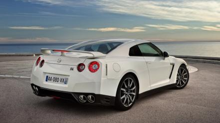 Nissan white cars gtr wallpaper