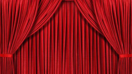 Red curtain background wallpaper