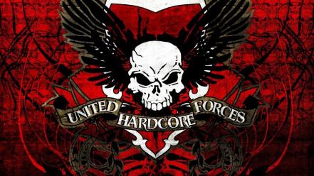 Skulls united hardcore forces wallpaper