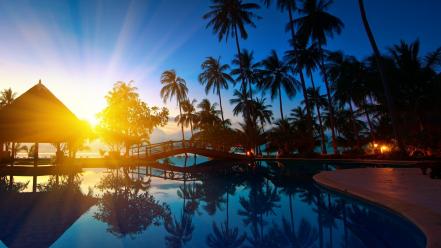 Thailand resort sunrise wallpaper