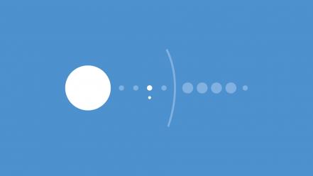 White solar system planets earth flags simplistic wallpaper