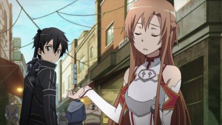 Art online yuuki asuna kirigaya kazuto aincrad wallpaper