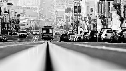 Black and white cityscapes san francisco wallpaper