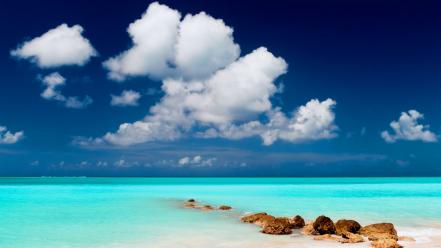 Clouds landscapes paradise islands skyscapes wallpaper