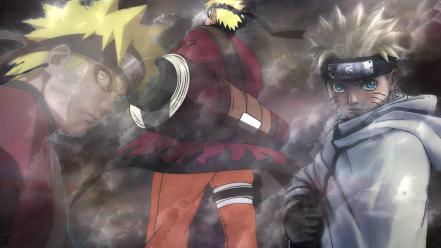 Clouds naruto: shippuden sage mode uzumaki naruto trio wallpaper