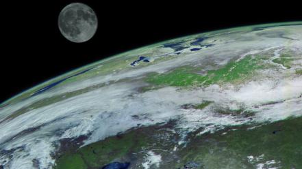 Earth electro-l moon clouds luna wallpaper