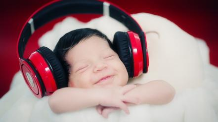 Headphones baby wallpaper