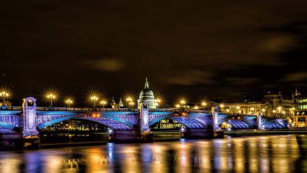 London europe united kingdom city lights river thames wallpaper