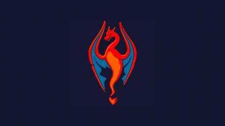 Pokemon charizard the elder scrolls v: skyrim wallpaper